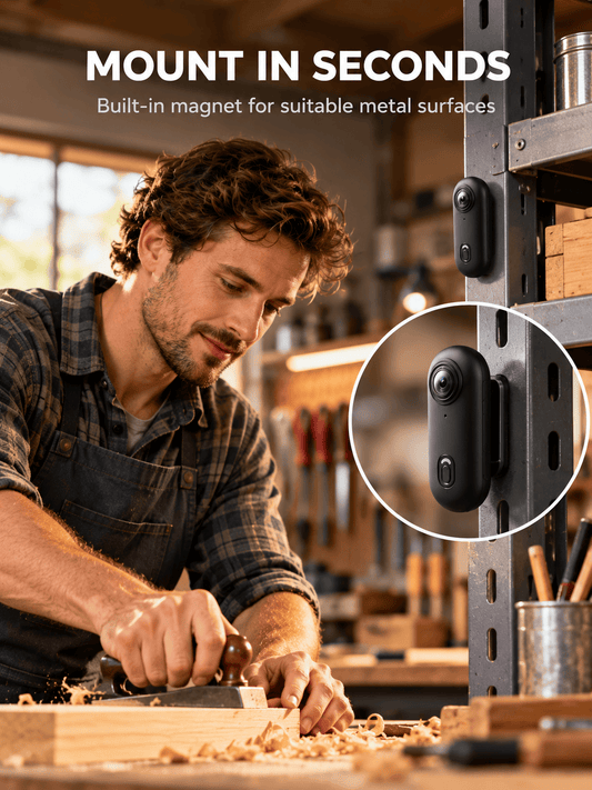 1080P Mini Action Camera with WiFi & Magnetic Mounting Kit