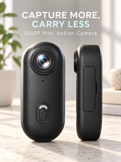 1080P Mini Action Camera with WiFi & Magnetic Mounting Kit