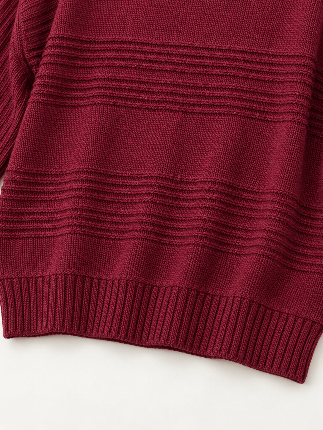 Women’s Textured Knit Relaxed Crewneck Sweater