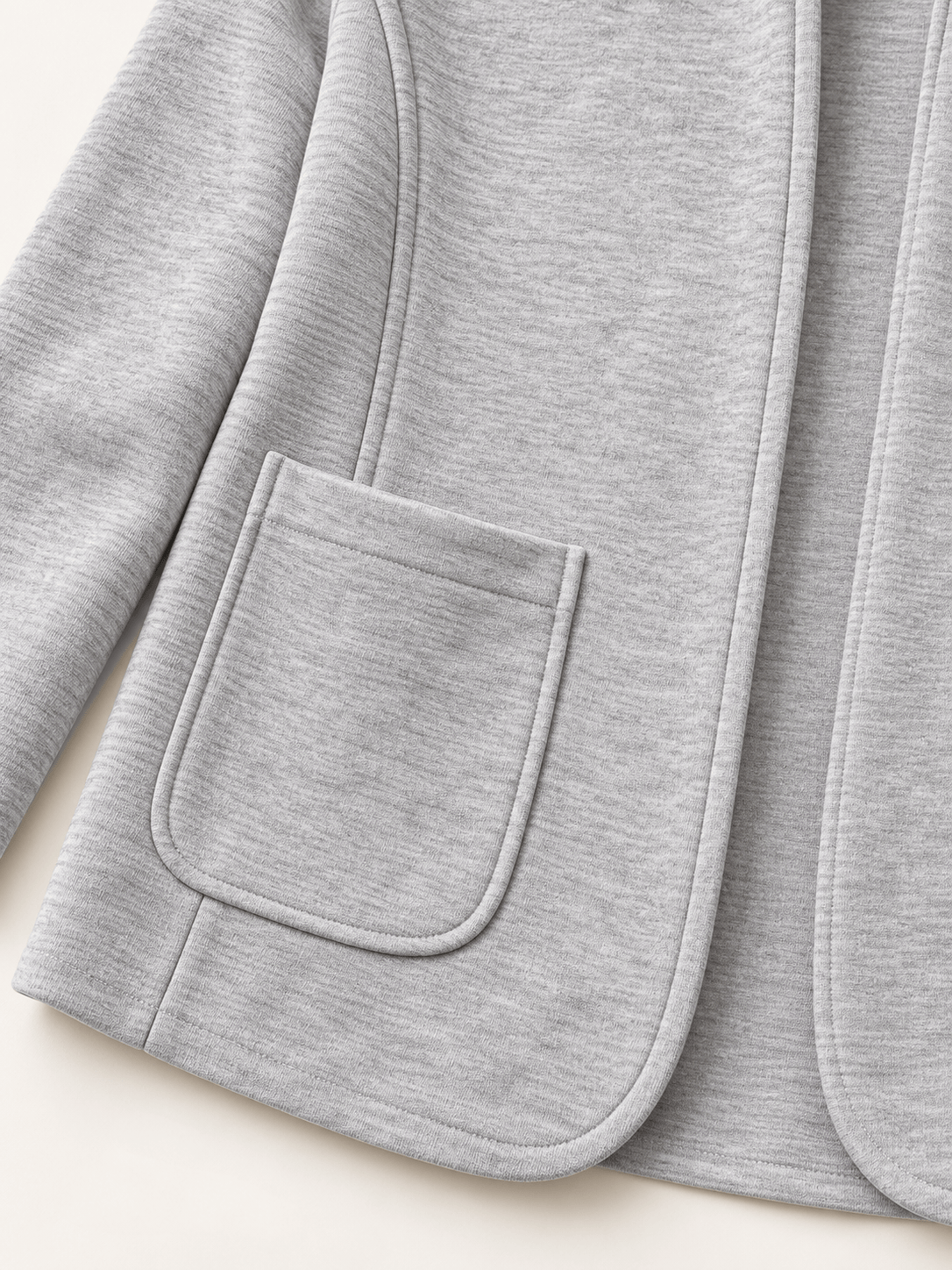 Women’s Everyday Open-Front Knit Blazer with Pockets