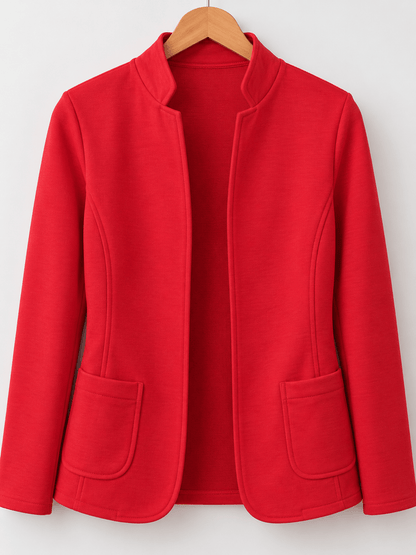 Women’s Everyday Open-Front Knit Blazer with Pockets