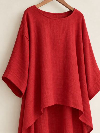 Women’s Flowing Asymmetric Tunic & Wide-Leg Pants Set