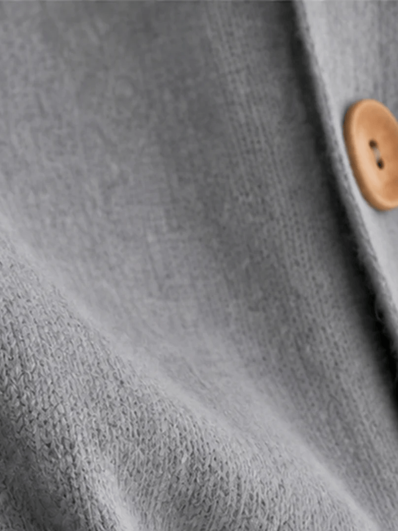 Everyday Hooded Button-Front Cardigan